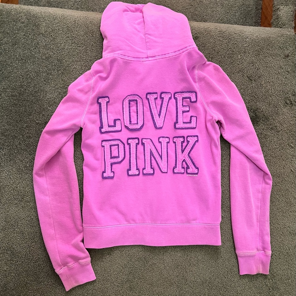 PINK Victoria’s Secret Zip Hoodie - Size Large